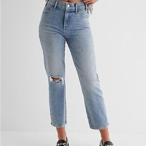 Express straight ankle high rise jeans 4S